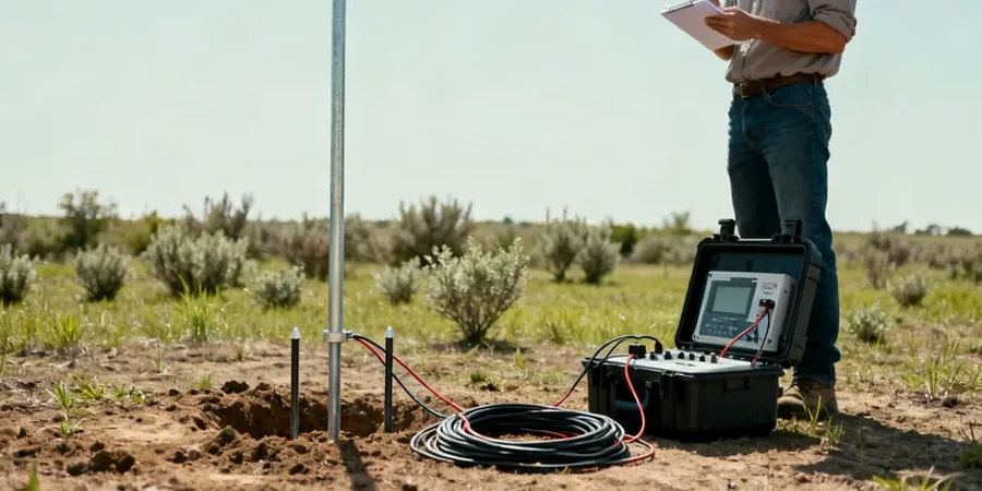 Illustrative image of Electrical resistivity / VES (Vertical Electrical Sounding) in Liverpool